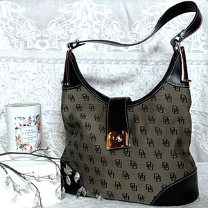 Dooney and Bourke, purse, like new , gently used, small, black with d&b design